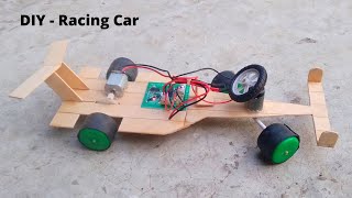 How to Make a Racing Car with Icecream Sticks at Home  Amazing RC Remote Controlled Car  DIY F1 [upl. by Calvano]