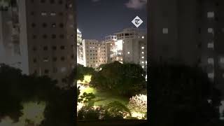 Israel Neighbours sing national anthem from balconies in Holon [upl. by Reitman278]