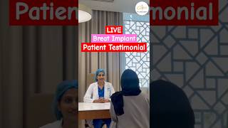 Breast Implant Patient Testimonial Best Plastic Surgeon in Dubai  Dr Anshu Mishra [upl. by Aivatnahs915]