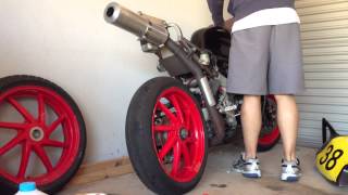 VFR400R Undertail Exhaust [upl. by Arbed841]