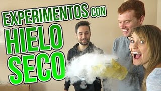 3 INCREÍBLES EXPERIMENTOS DE HIELO SECO CON JPELIRROJO Y ROENLARED [upl. by Nove]