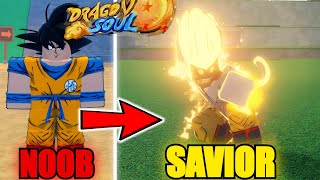 Going From Noob To SAVIOR FROM HEAVEN Goku In Dragon SoulRoblox [upl. by Etienne]