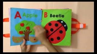 Quiet bookbusy book for kidThe first book ABC 1Ideas for the first book ABCABC busy book [upl. by Evod843]