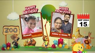 Kushi TV Birthday Wishes Today Episode  September 15th 2024 Birthday Wishes Video  15092024 [upl. by Azaleah228]