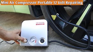 mini air compressor repair At Home [upl. by Mert]