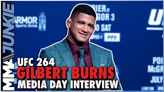 Gilbert Burns learned priceless lessons in Kamaru Usman loss  UFC 264 media day [upl. by Anam383]