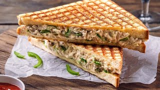 Grilled cheese Sandwich Recipe Grilled veg cheeze sandwich Recipe  How to make Sandwich  Sandwich [upl. by Meehyrb]