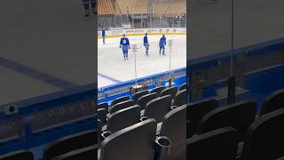 Auston Matthews returns to practice nhl leafs leafsforever breakingnews injury shorts [upl. by Ocsic]