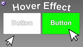 Button Hover Effect  C Tutorial [upl. by Ynalem854]