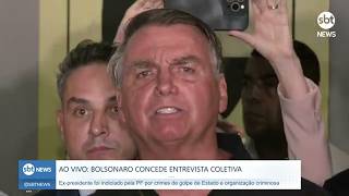 Bolsonaro DESTRÓI narrativa de golpe ao vivo em coletiva [upl. by Aranahs]