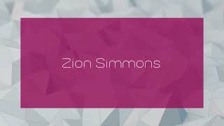 Zion Simmons  appearance [upl. by Namad]