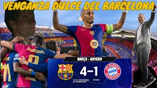 FC BARCELONA GOLEA AL BAYERN DE Múnich 41 HATTRICK DE RAPHINHA🔥fcbarcelona [upl. by Starla]