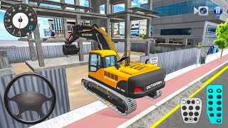 New Excavator Working in Construction Building  3D Driving Class 2024  Android gameplay [upl. by Lrigybab]