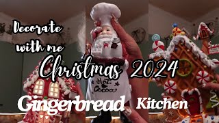 Christmas 2024 Gingerbread Kitchen Decorate With Me  Gingerbread Kitchen  Christmas [upl. by Eiblehs]