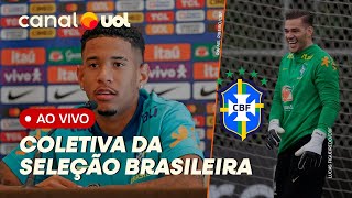 🔴 SELEÇÃO BRASILEIRA AO VIVO EDERSON E SAVINHO DÃO ENTREVISTA ANTES DE AMISTOSO CONTRA A COLÔMBIA [upl. by Aroda]