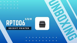 Unboxing RPT006 80mm Thermal Receipt Printer Serial Bluetooth WiFi [upl. by Shepherd]