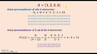 Permutationer og kombinationer [upl. by Aztirak525]