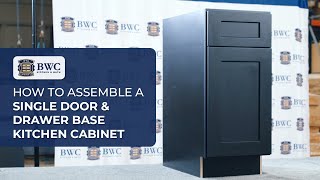 Assemble a Single Drawer Cabinet  RTA Cabinet Assembly [upl. by Rooney600]