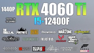 RTX 4060 Ti  I5 12400F  1440p Gaming Test [upl. by Higinbotham]