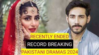 Top 8 Recently Ended Record Breaking Pakistani Dramas 2024 [upl. by Coussoule]