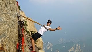 Deadliest Hike in the World Mount Huashan China [upl. by Annairdua]