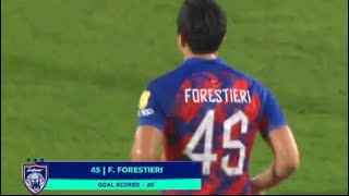 Goal 01 Fernando Forestieri  Terengganu Vs JDT  Liga Super 2023 [upl. by Yeknarf]