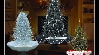 LED lights musical snowing christmas tree with umbrellashape base [upl. by Lanoil]