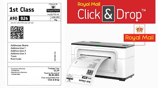 How to Print Royal Mail Shipping Labels with MUNBYN RealWriter 941 Label Printer [upl. by Neelyak265]