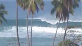 Rincon Puerto Rico Surfing Massive 30 Foot Waves from a half mile away [upl. by Airamat]