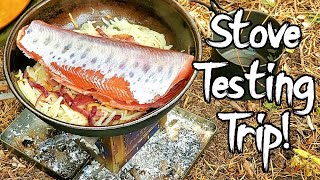 Freestyle Stove Prototype Testing Trip with Dogs amp Pack Goats Catch amp Cook Trout Over a Wood Fire [upl. by Acsisnarf962]