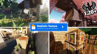 Best‼️Realistic Texture Pack For Minecraft PE 120  RTX Graphics Texture For MCPE  No Lag [upl. by Meurer607]