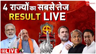 Live result 4 state assembly election result updates  4 राज्यों के चुनाव परिणाम  MP  Rajashthan [upl. by Almat63]