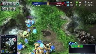 HD894 Downfall vs batonnets  TvP  Heart of the Swarm FR [upl. by Furiya507]