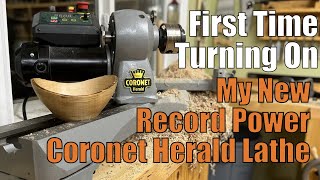 First Time Turning On The Coronet Herald Lathe From Record Power [upl. by Fransen]