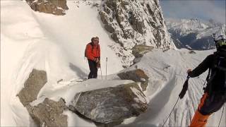 Steep skiing in Chamonix [upl. by Hsepid724]