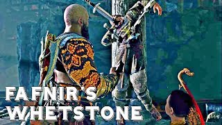 GOD OF WAR  How to Get FAFNIRs WHETSTONE Fafnirs Hoard Favour  GOD OF WAR 4 Gameplay [upl. by Wistrup]