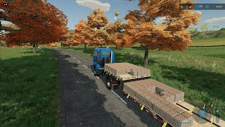 FS 22 HautBeyleron 38  Selling amp Distributing Eggs amp Milk New Autoload Pallet Trailer [upl. by Abott]