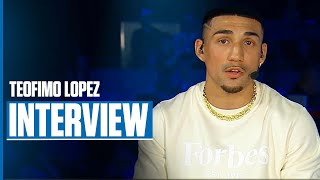 Teofimo Lopez Hints at 147 Pound Title Fight  INTERVIEW [upl. by Aerdnaid]