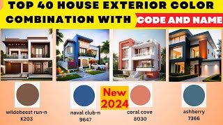 2024 Exterior House Painting Color Ideas With Codes  Outside House Painting Colour Combinations [upl. by Nerreg]