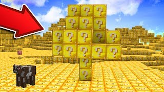 WHAT IF MINECRAFT WAS MADE OF LUCKY BLOCKS [upl. by Aenal]