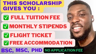 BEST SCHOLARSHIP IF YOU HAVE NO MONEY TO STUDY ABROAD 2024 [upl. by Aehsila770]