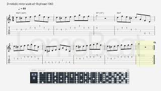 D melodic minor scale ad lib phrase 1060 [upl. by Crockett401]