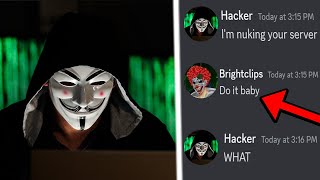 Trolling The SCARIEST Discord Hacker On Discord Tried Nuking [upl. by Gibrian]