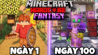 Mình Sinh Tồn 100 Ngày Minecraft FANTASY Siêu Khó [upl. by Enirok]