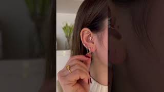 My Ear Piercings  Assolari Cartilage Earrings amp Ear Piercings [upl. by Neleag]