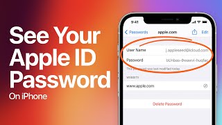 How To See Your Apple ID Password On iPhone  Find Apple ID Password [upl. by Wightman]