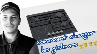 comment changer les gicleur de plaque gaz Bosch PRY6A6B70 [upl. by Annaet]