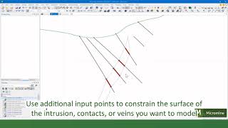 Micromine 2020 New Features  Implicit Vein Lithology Modelling [upl. by Hildegaard]