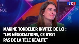 Marine Tondelier invitée de LCI  quotles négociations ce nest pas de la téléréalitéquot [upl. by Eussoj]