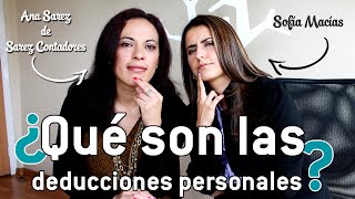 ¿Qué son las deducciones personales [upl. by Eiramac]